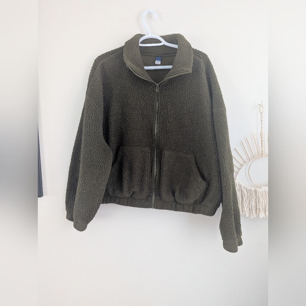 Old Navy Green Fleece Jacket